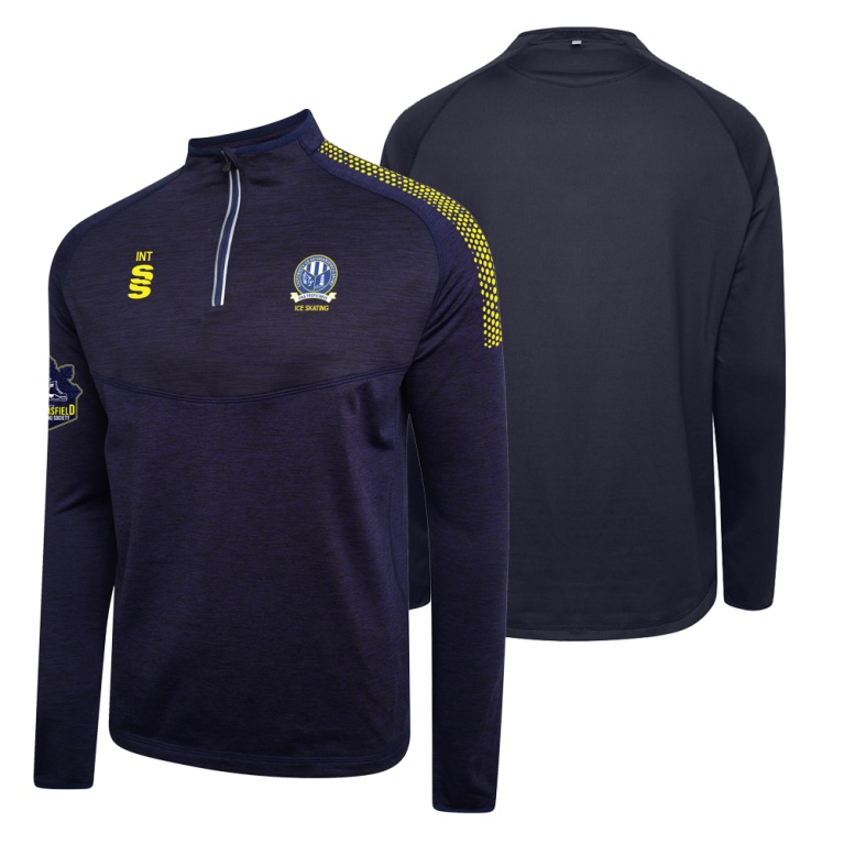 Huddersfield University Ice Skating - 1/4 Zip Dual Performance Top - Unisex